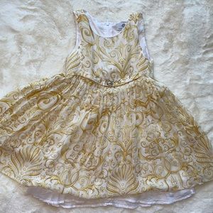COPY - AUTHENTIC SILK YOUNG VERACE GOWN! Stunning! Medusa gold belt!